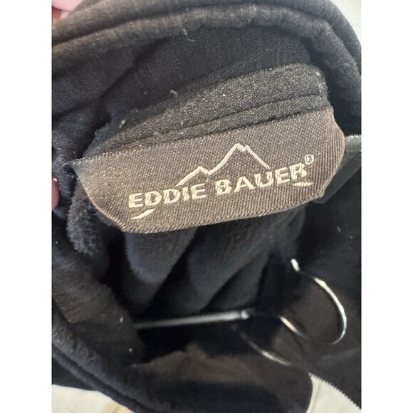 Eddie Bauer Men’s Black Full Zip Soft Shell Jacket. Outdoor hiking travel Large‎ - Picture 6 of 11